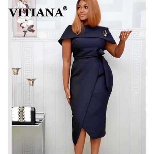 Летние платья миди VITIANA China At AliExpress