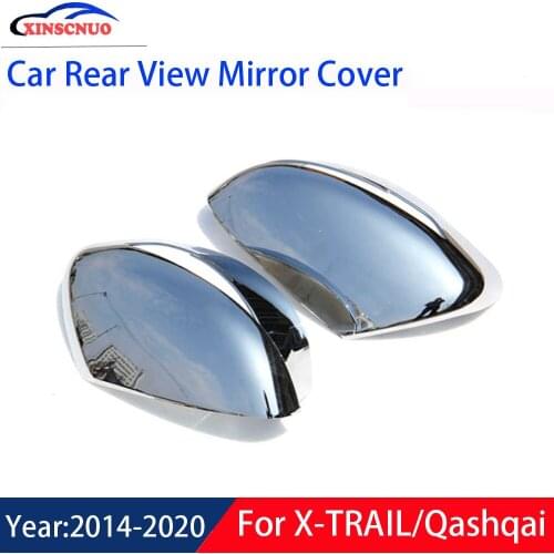 XINSCNUO 1 Pair Car Rear View Mirror Cover For Nissan X-TRAIL/Qashqai 2014-2020 Mirror Covers Caps Replacement