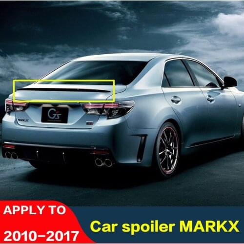 FOR Toyota MARKX Spoiler 10 11 12 13 14 15 16 17 Rear Lip Rear Spoiler High Quality ABS Color Rear Wing MARKX GS Trunk Tail Fin
