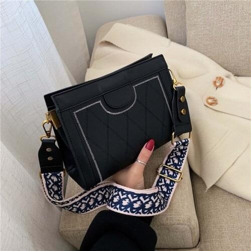 Stripe womens shoulder bag fashion ladies party Messenger bag brand female handbag waterproof PU girl bag 2019 new shopping bag