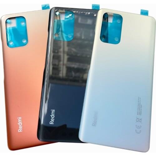 100% Original Glass Battery Cover For Xiaomi Redmi Note 10 Pro M2101K6G Back Cover Housing Panel Door Rear Case with Adhesive