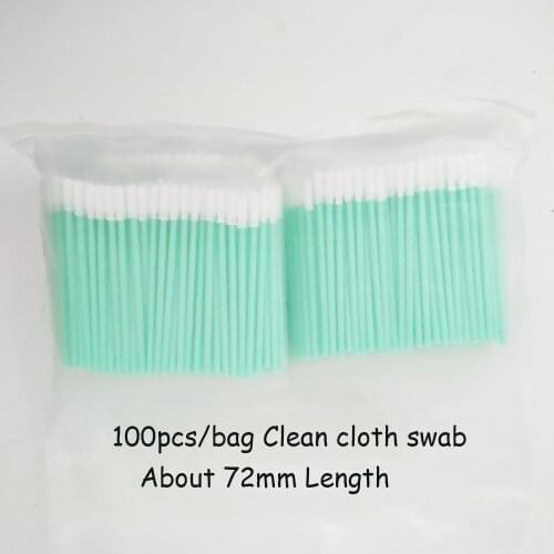 100pcs/bag 72mm length swabs PrintHead Cleaning Swabs Sticks Cleaner cloth head for Printer Print heads clean