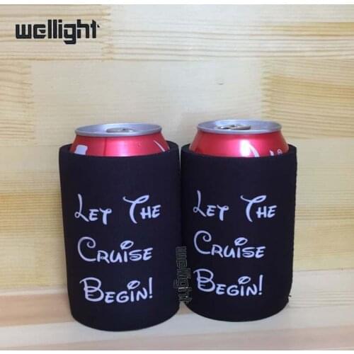200pcs/lot Neoprene Stubby holders Customized LOGO/Pattern Printing Personalized Beer Can Coolers Sublimated Coolers Bag Wedding
