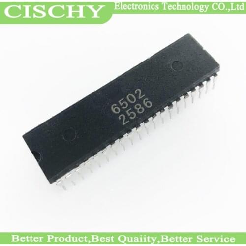 4pcs/lot Mos 6502 MOS6502 6502AD R65C02AP MOS-6502 6502B = SY6502 DIP-40