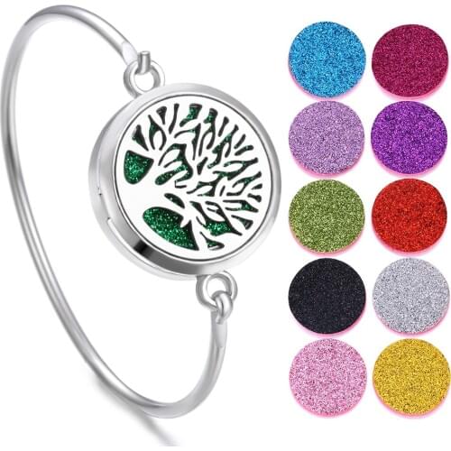 Aromatherapy Diffuser Bracelet Essential Oil Diffuser Aromatherapy Locket Bracelet Flowers Starfish Diffuser Bracelets Jewelry