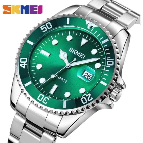 2021 SKMEI Famous Luxury Brand Watch Green Watch Men Watches Sport Waterproof Quartz Wristwatch Montre Homme Relogio Masculino