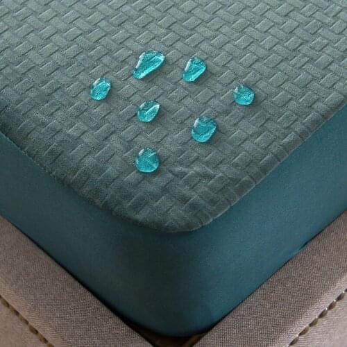 Baby cashmere Bedspread Waterproof bed sheet anti-static washable Mattress cover bed lining Fitted sheet With Elastic Queen Size