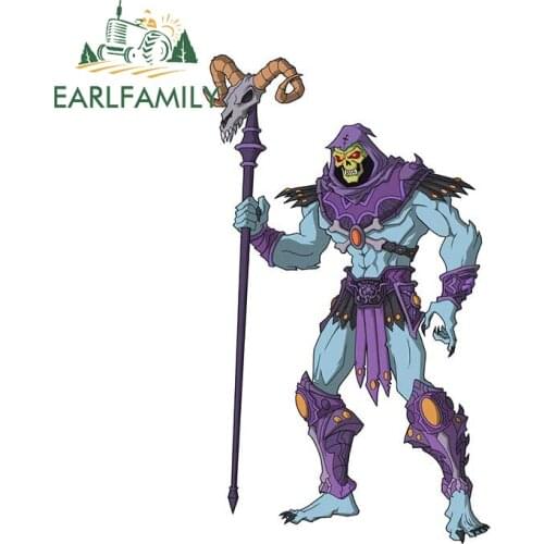 EARLFAMILY 13cm x 7.7cm for He Man Masters Of The Universe Skeletor Car Stickers Vinyl Car Wrap Decals ScratchProof Laptop Decor
