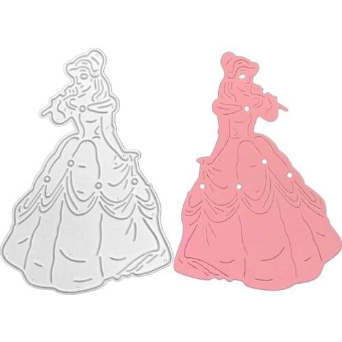 Julyarts Princess Die Cuts for Card Making Scrapbook Album Stencil For DIY Scrapbooking Card Decorative Embossing