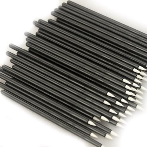 50pcs Disposable Eyeliner Brushes Individual Applicator Superfine Fibre Swab Eye Liner Liquid Wand Eye Liner Professional Brush