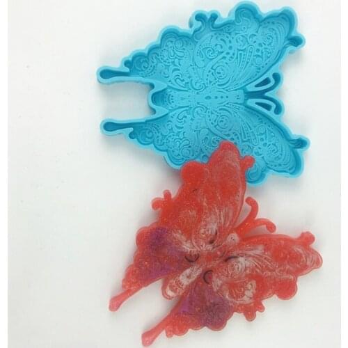Creative Butterfly Coaster Epoxy Resin Mold Cup Mat Silicone Mould DIY Handmade Crafts Home Decoration Casting Tool