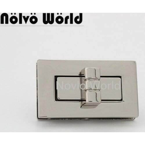 10-30sets 2 colors silver light gold 37*25mm new products twist lock for luggage handbag close lock purse accessories