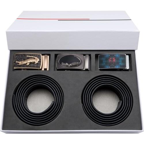 Fashion Luxury Automatic Buckle Male Belts Genuine Leather Designer Brand Belt For Men 3.5cm Width Business Waist Strap DiBanGu