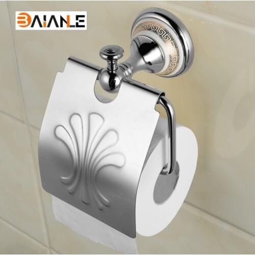 Paper Holders Wall Mounted Bathroom Toilet Antique Brass and ceramic Roll Tissue Box Wholesale And Retail