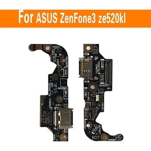 Genuine Sync Date Connector Flex Cable For Asus zenfone 3 ZE520KL Z017D USB Charger Jack Dock Port Flex Cable + Microphone Model