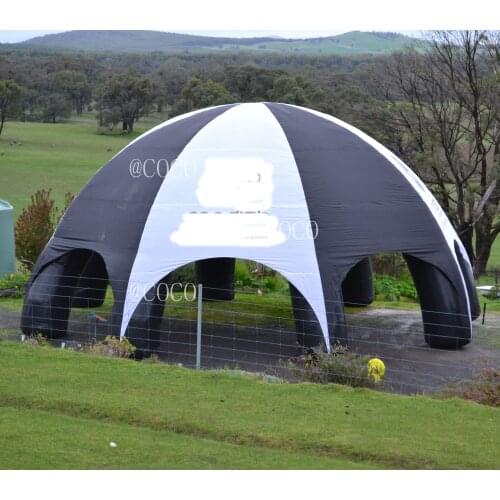 Free air ship to door, oxford portable inflatable spider tent,10m diagonal outdoor event marquee tent camping tent