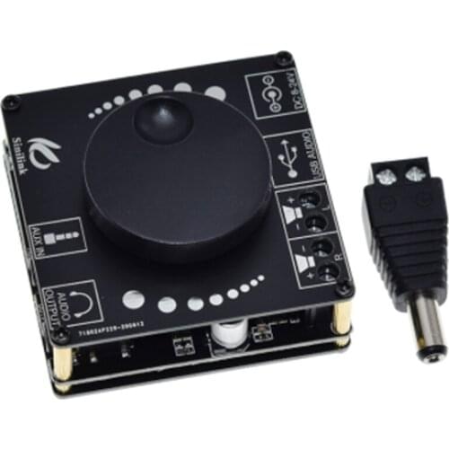 Bluetooth 5.0 10W/15W/20W Stereo Power Amplifier Board Mobile Control APP 12V/24V High Power Digital Amplifier Module