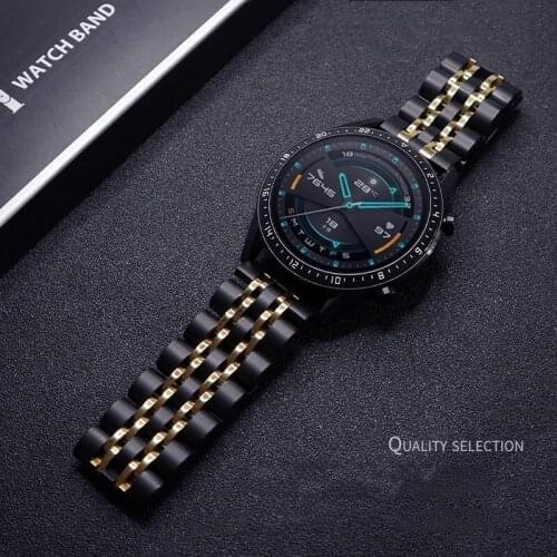 20/22mm watch band For Samsung galaxy watch active 2 Strap 44mm 40mm Metal stainless steel bracelet galxay watch 3 4 45mm 46mm