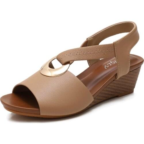 Sommer Platform Sandals 2021 Fashion Women Strap Gladiator Sandal Wedges Shoes Casual Woman Peep Toe espadrille femme ghn7