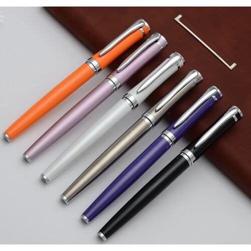 ROLLER BALL PEN BAOER LUXURY OFFICE SCHOOL GEL PEN PURPLE BLACK BLUE WHITE 6 COLORS FOR CHOICE
