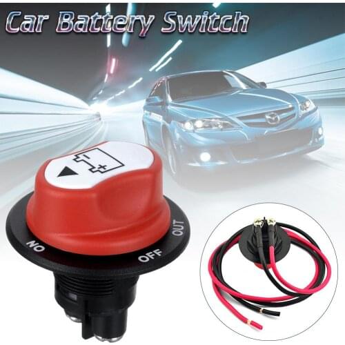12-48V Universal Car Battery Switch Battery Terminal Link Switch Quick Cut-off Disconnect Protector RV Car Battery Power-off