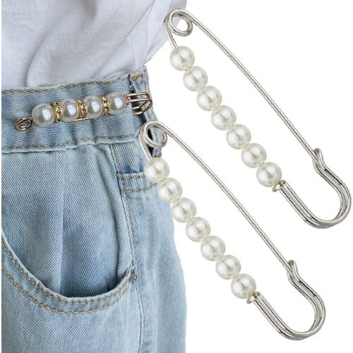 Vintage Beads Safety Pins Fashion Simulated Pearl Brooch Pin Jewelry Ornaments for Scarf Coat Bag Garment Decoration Accessories