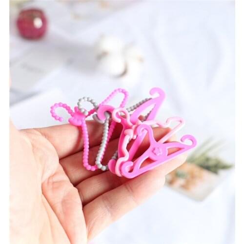 10pcs/set Dollhouse Mini Fashion European Pocket Hanger for BJD Dollhouse Simulation Furniture Decoration Accessories