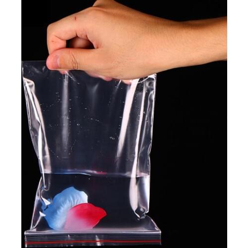 100Pcs Plastic Transparent Self Sealing Packaging Bags Cookie Food Storage Pouch