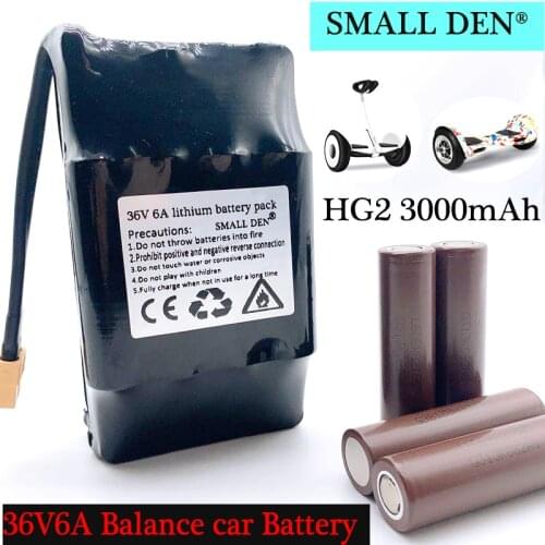 36V 6A balance car battery Built-in HG2 3000mAh 10S2P high power battery