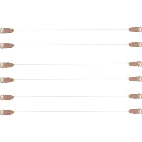 6pcs Beige Invisible Secret Wire Fish Line for Hair Extensions Hairpieces String Replacement