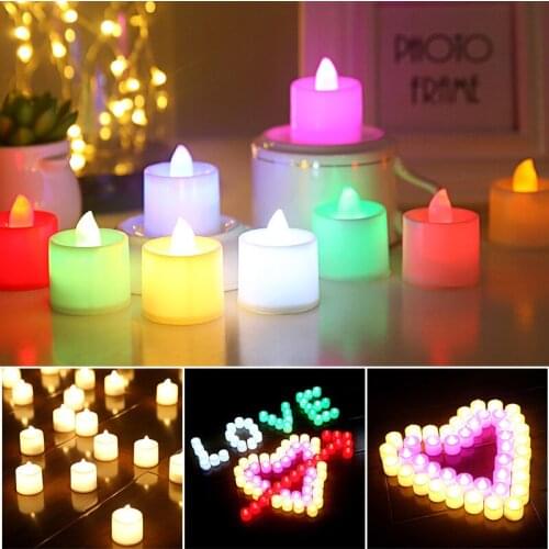 Flameless LED Tea Light Candles Candle Lamp Tealight for Garden Decoration Festival Celebration Wedding Hogard