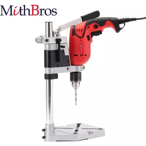 MithBros Electric Drill Bracket 400mm Drilling Holder Grinder Rack Stand Clamp Bench Press Stand Clamp Grinder for Woodworking