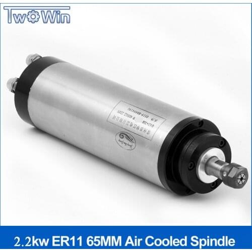 2.2kw Air-cooled Spindle Motor 220V/110V 24000rmp ER20 80MM CNC Spindle Engraving Milling Spindle With 4xBearings