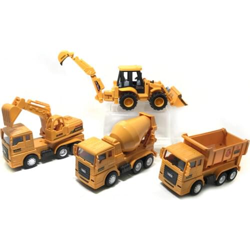 Engineering toy car plastic inertia hand-pushing engineering vehicle bucket roller digging shovel can be active children’s gifts