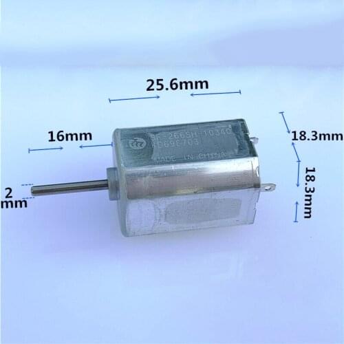 Micro mini 18mm Square 6-Pole Rotor DC Motor 12V-24V Precious metal brush silent motor,Mabuchi SF-266SH-10340