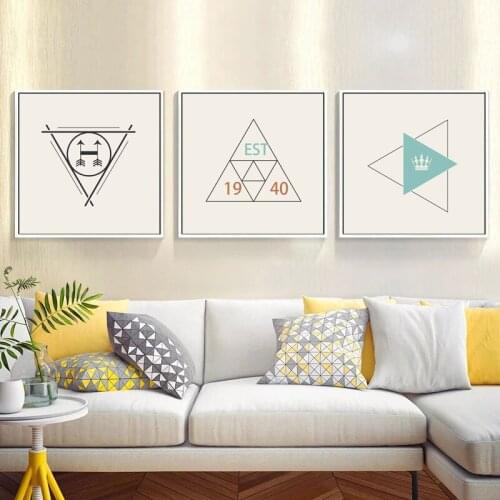 Minimalist Geometry Canvas Art Posters and Prints Abstract Painting Nordic Style Wall Pictures for Living Room Modern Home Decor