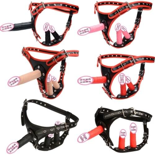 Adjustable Realistic Strapon Dildo Lesbian Strap-on G Spot Stimulator Anal Plug Sex Double Dildo Woman Adult Sex Toys for Adults