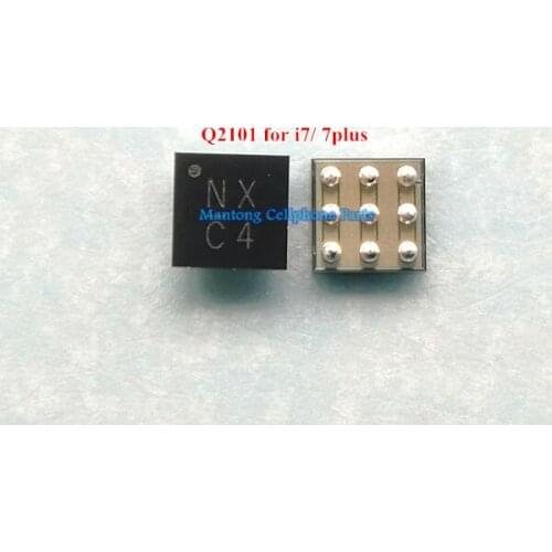 2pcs-30pcs Original For iphone 7 7plus Q2101 usb charging charger NX ic chip 9pins