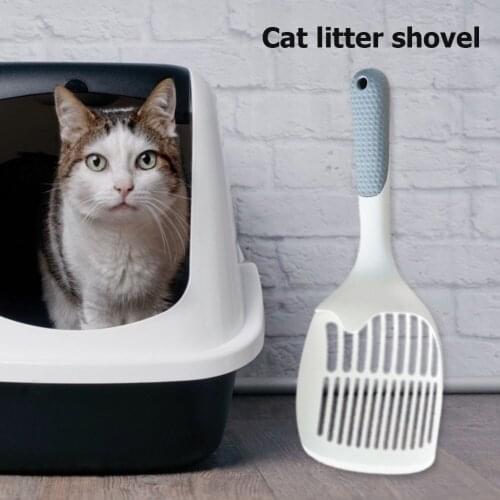 Plastic Cat Sand Litter Waste Shovel Lightweight Pet Dog Cat Feces Scoop Picker Hollow Out Kitty Sifter Cleaning Tool