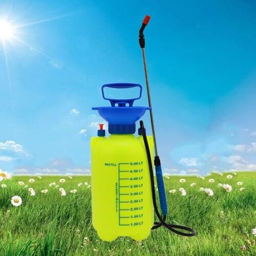 Outdoor Manual Portable Water Bottle Pump Hand Pump Action Garden Sprayer Plant Irrigation Oversized Bowl Mouth, Easy to Fill