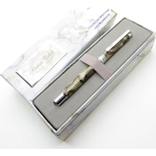 Wings Marble R146 Camouflage Chrome Roller Pen | İsme Special Pen | Gift Pen