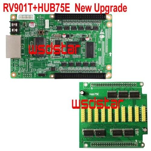 RV901T+HUB75E 1/32 Scan LED receiving card LED display synchronous full color screen controller Work with TS802D TS802 TS921