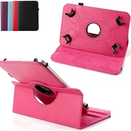 Smart PU Leather Tablet Cover Case for 7.8 Inch pocketbook 740 Rotating Four Hook Litchi Pattern Tablet Protection Case