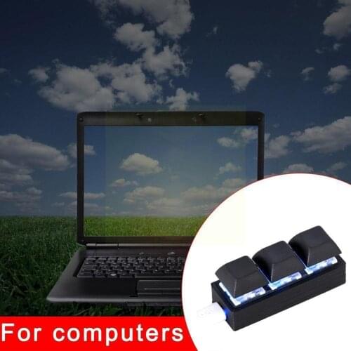 USB Wired Macro Function Mechanical Keyboard 3-key Custom Keycap Software Programming Self-setting Keyboard With P5X1