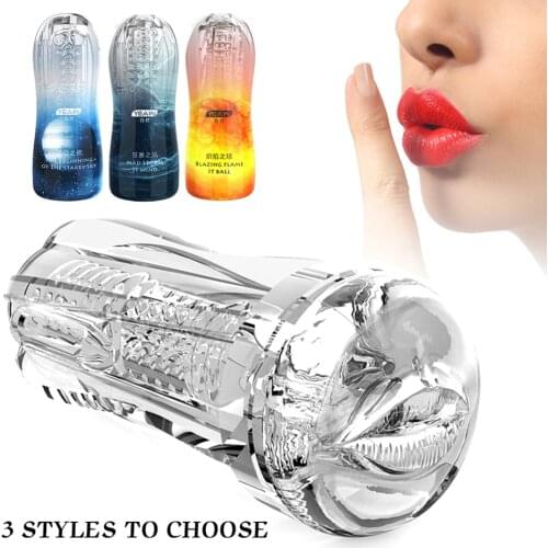 Vagina/ Mouth / Anal Male Masturbator Automatic Flashlight Sex Vagina Real Pussy Male Masturbator for Man