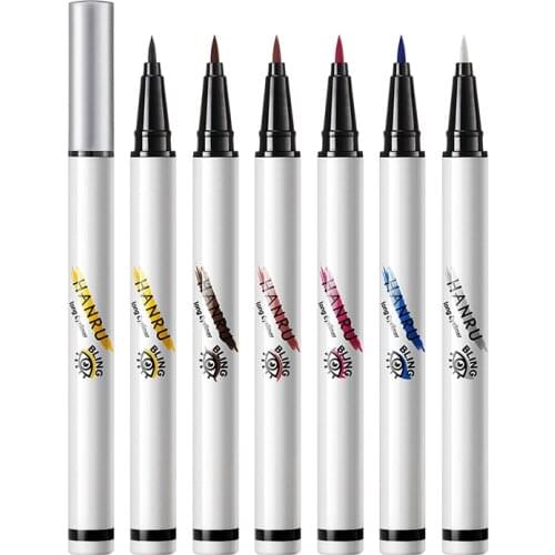 Liquid Shadows Pencil Arrows For Eyes Care Cosmetics White Focallure Women Soda Colors Make-Up Supplies Glitter Eyeliner Black