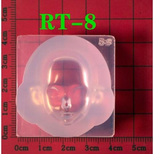 10 Pcs Human Face 3D Doll Epoxy Resin Mold Aromatherapy Plaster Silicone Mould DIY Crafts Ornaments Decorations Casting