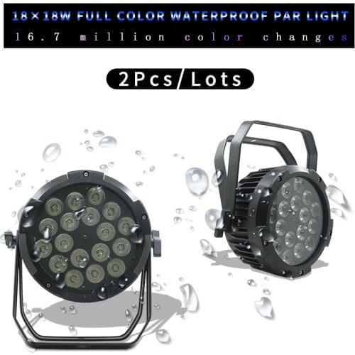Waterproof 18x18w 4in1/5in1/6in1 RGBWA UV LED Par Can Light Outdoor Stage DMX Control Par Light Wall Washer