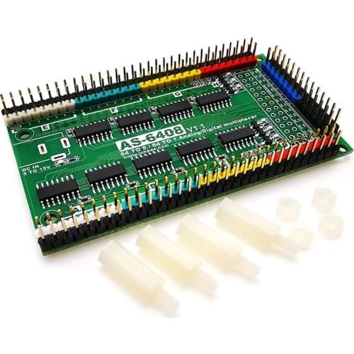 AS-6408 64 to 8 or 1 Analog Digital Multiplexer Switch for Arduino STM32 MCU DAQ IoT Channel