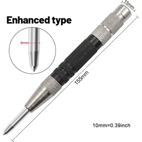 X7XD Automatic Center Pin Punch Spring Loaded Marking Starting Holes Tool HSS Center Punch Stator Punching Marker Woodwork